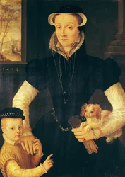 A Widow and her Son, 1564